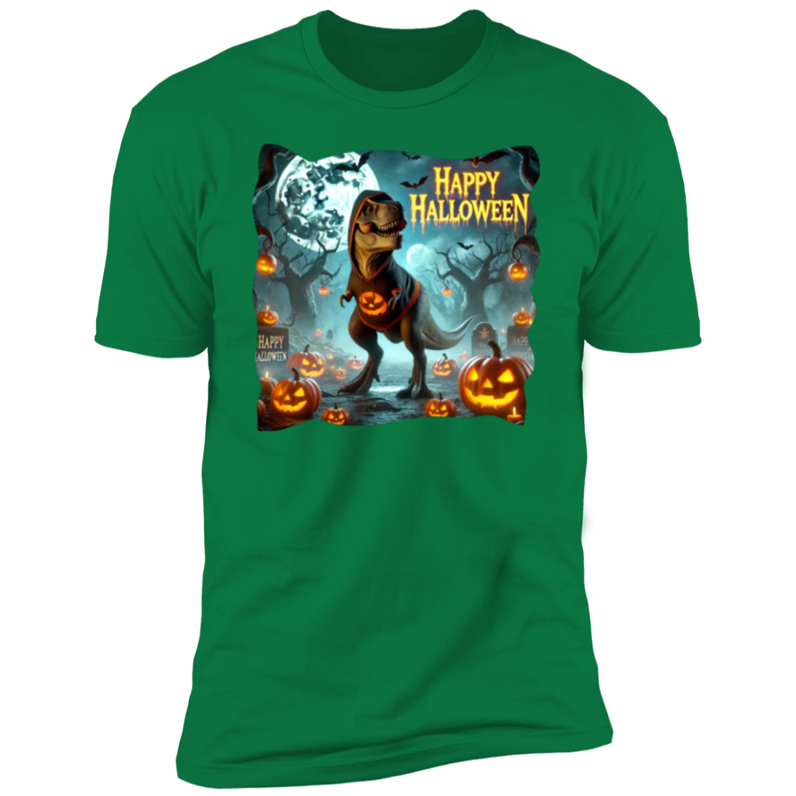 T-Rex Happy Halloween Short Sleeve T-Shirt