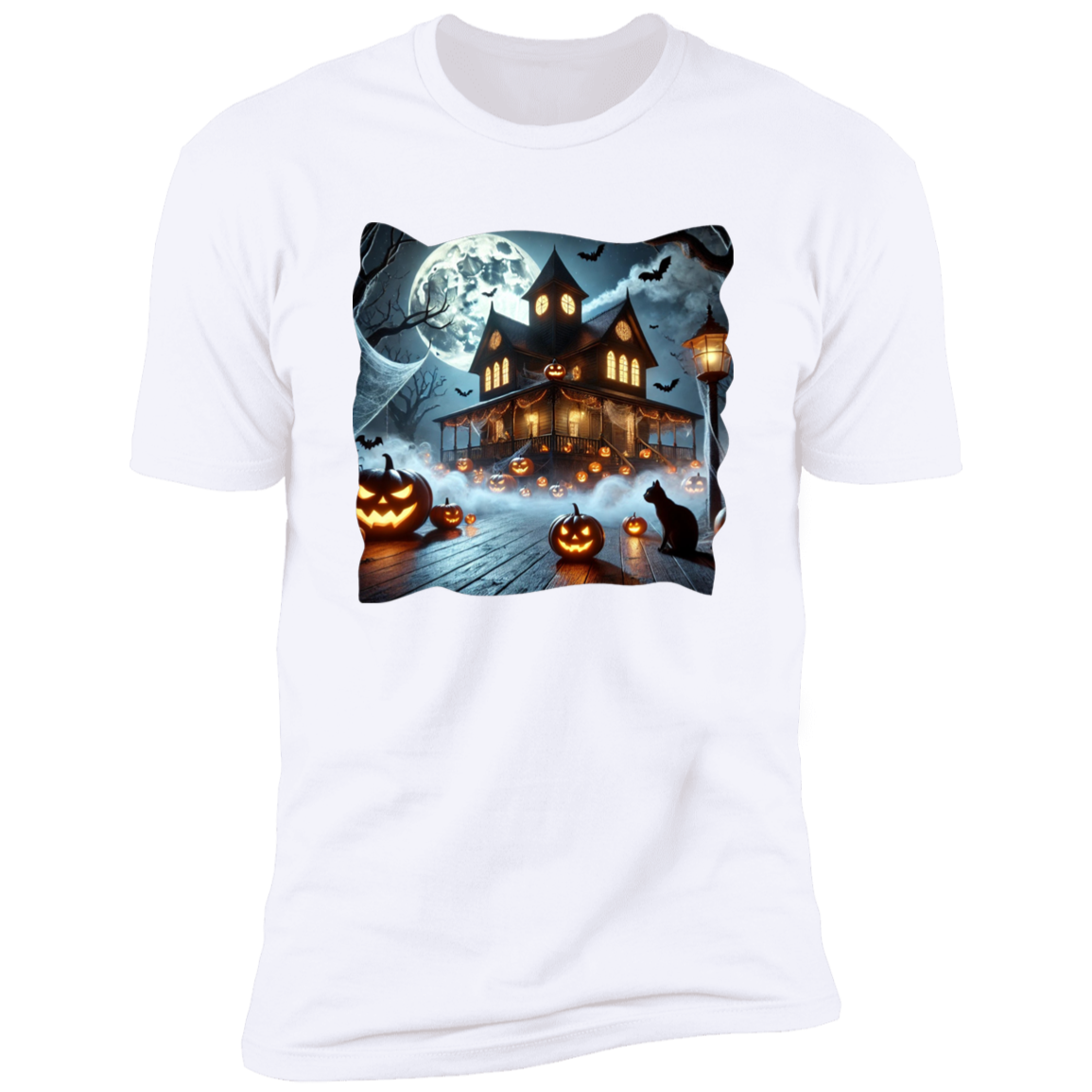 Black Cat | Haunted House  T-Shirt