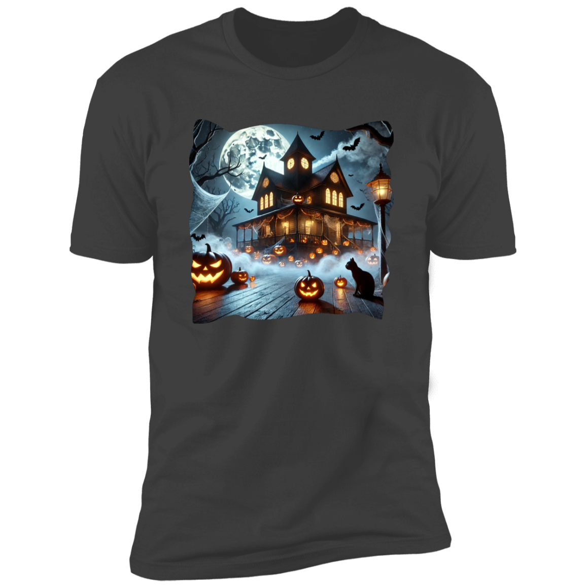 Black Cat | Haunted House  T-Shirt