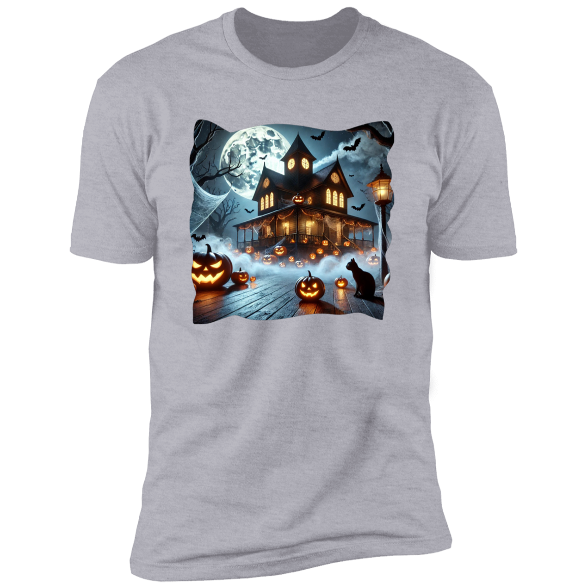 Black Cat | Haunted House  T-Shirt