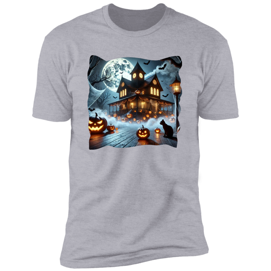 Black Cat | Haunted House  T-Shirt