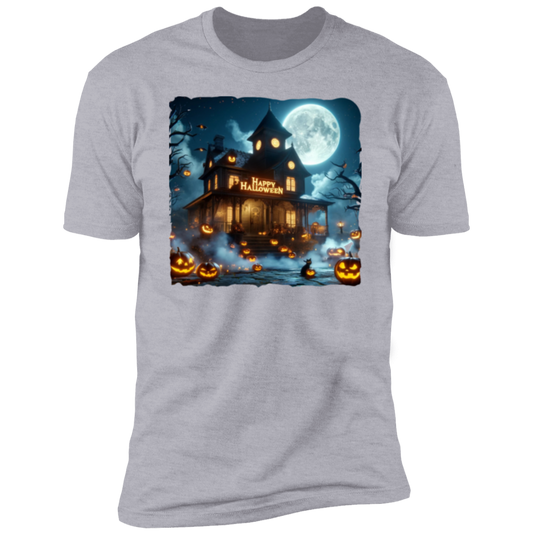 Haunted House Halloween Short Sleeve T-Shirt