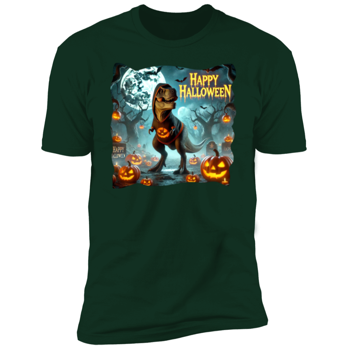 T-Rex Happy Halloween Short Sleeve T-Shirt