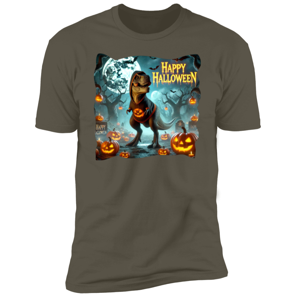 T-Rex Happy Halloween Short Sleeve T-Shirt