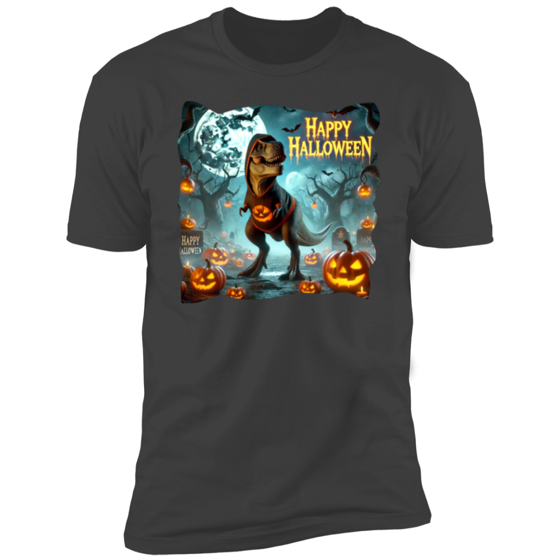 T-Rex Happy Halloween Short Sleeve T-Shirt