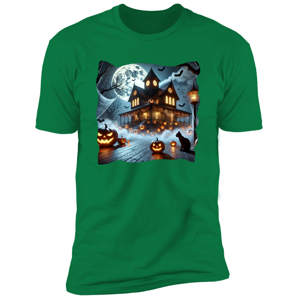 Black Cat | Haunted House  T-Shirt