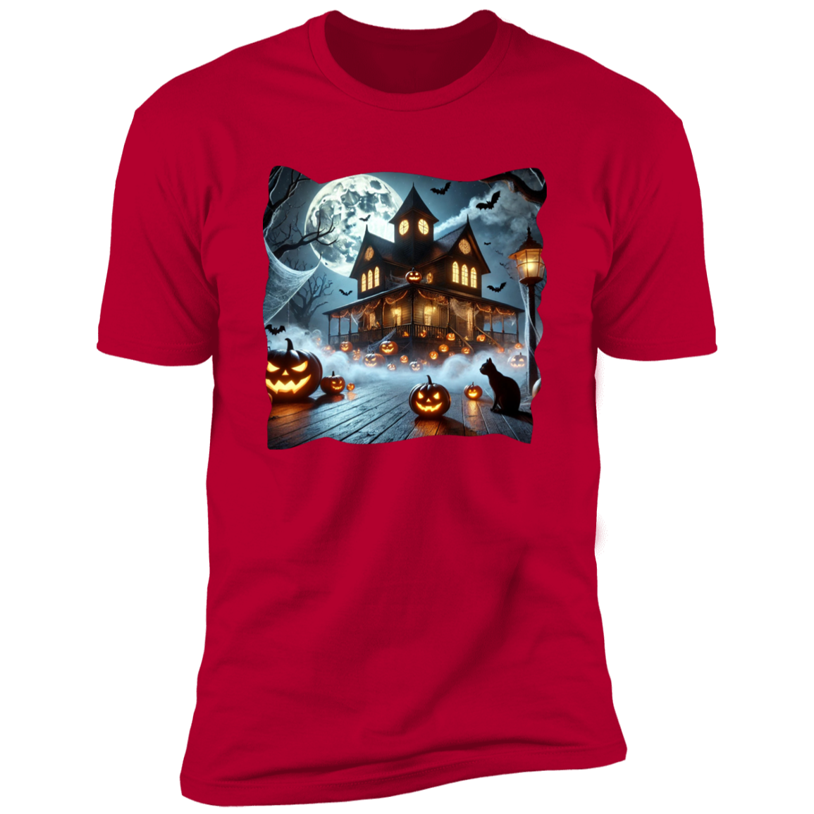 Black Cat | Haunted House  T-Shirt