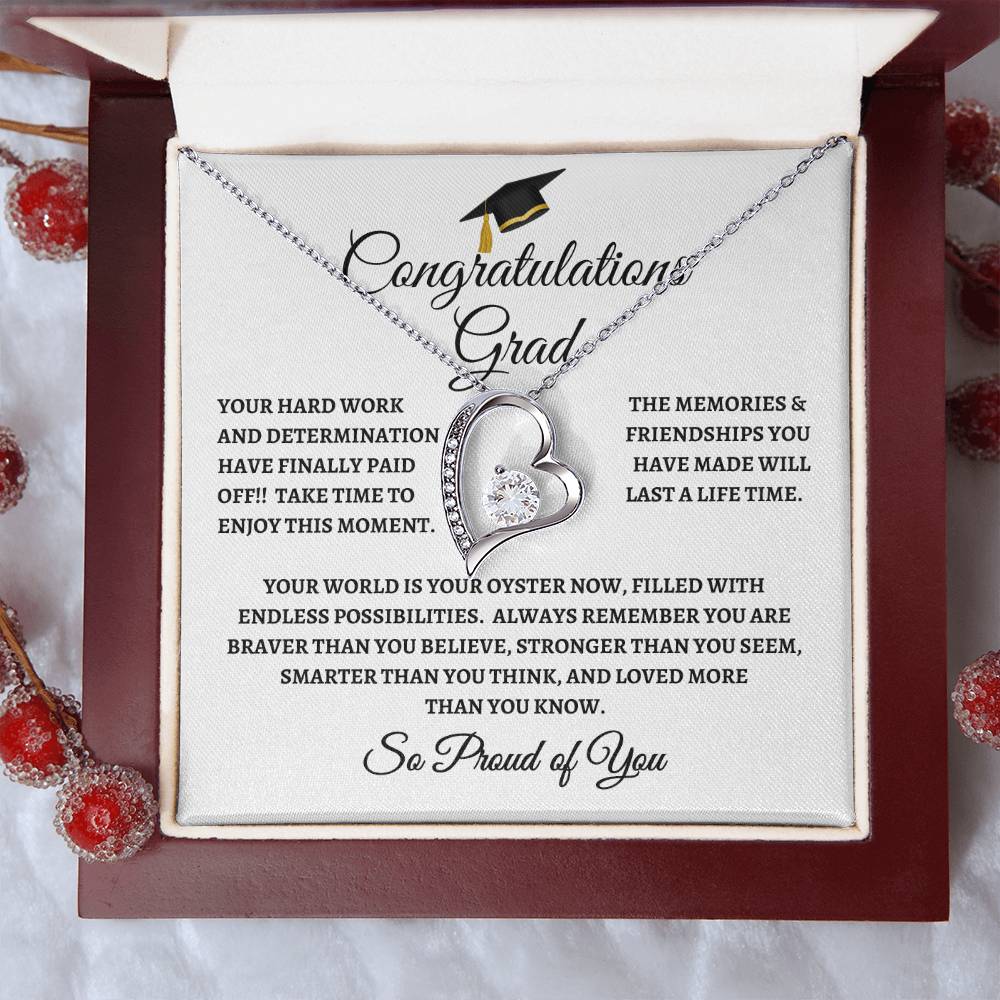 For Graduation | Congratulations - Forever Love Necklace| WB