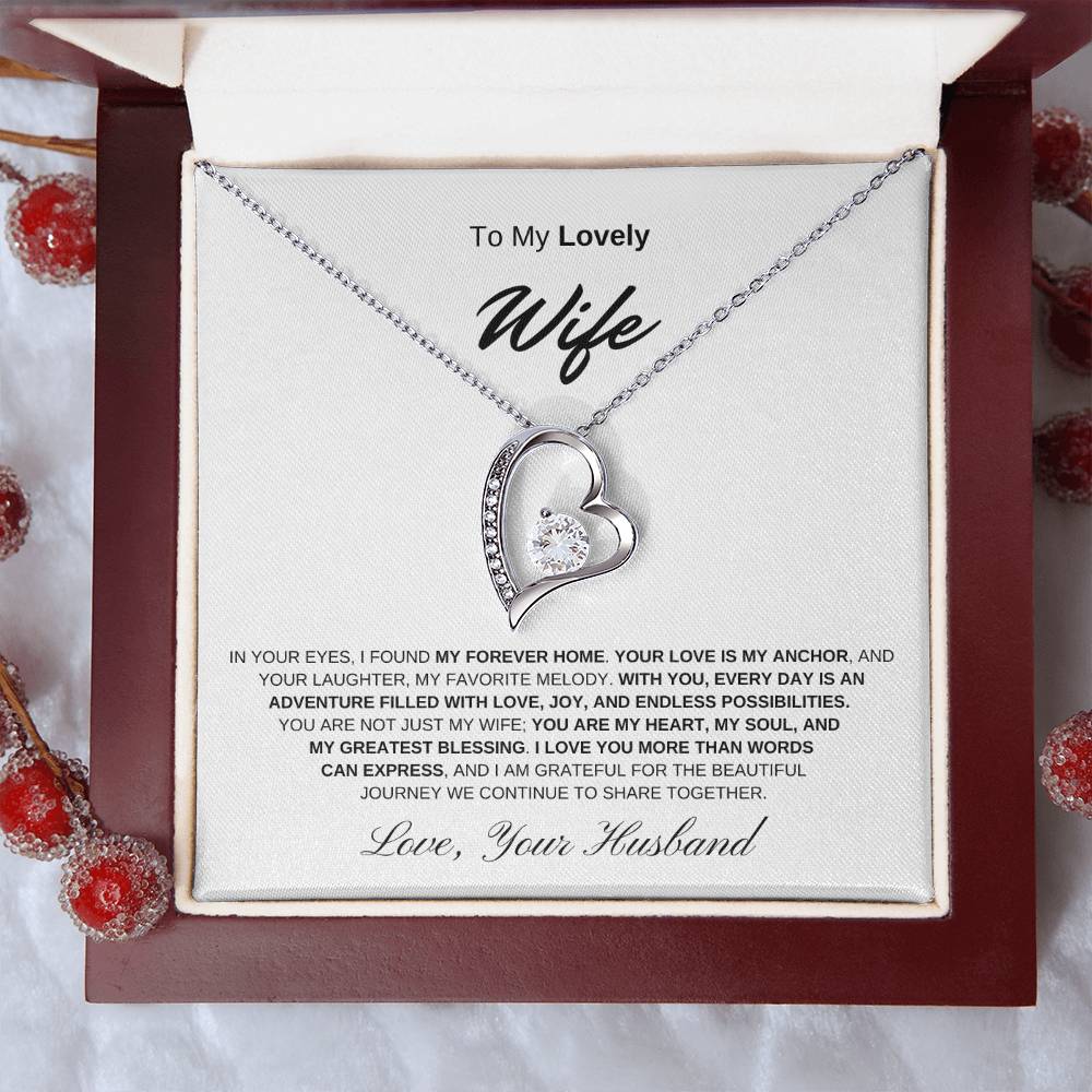 To My Lovely Wife - Forever Love Necklace