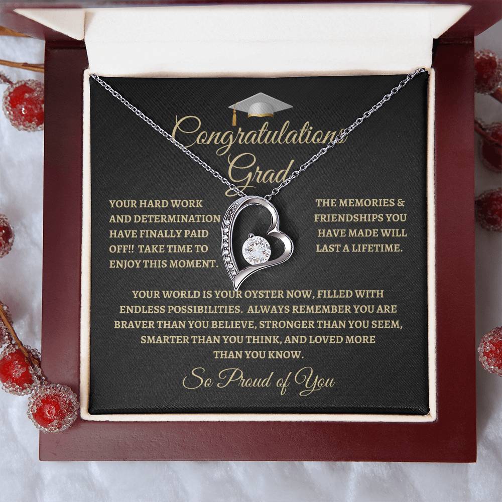 For Graduation | Congratulations Grad | Forever Love Necklace | BG