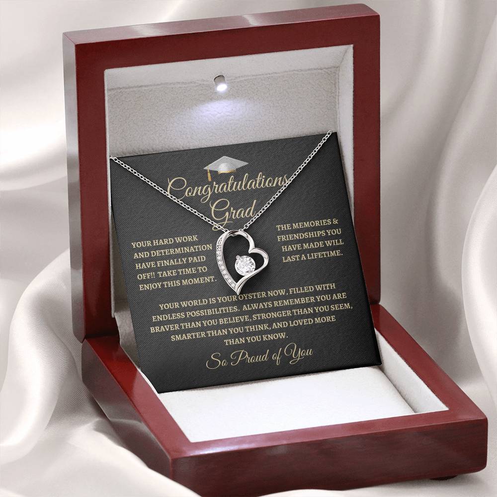 For Graduation | Congratulations Grad | Forever Love Necklace | BG