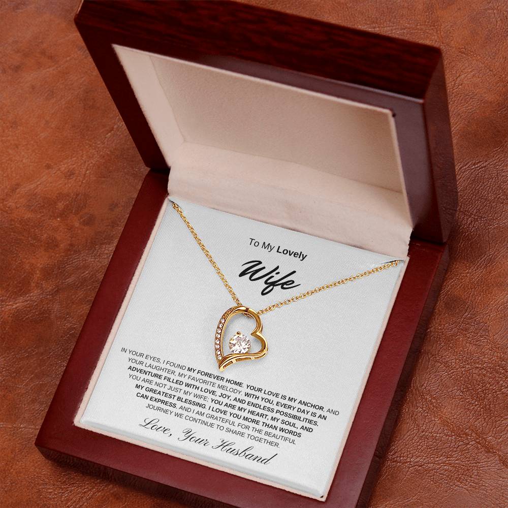 To My Lovely Wife - Forever Love Necklace