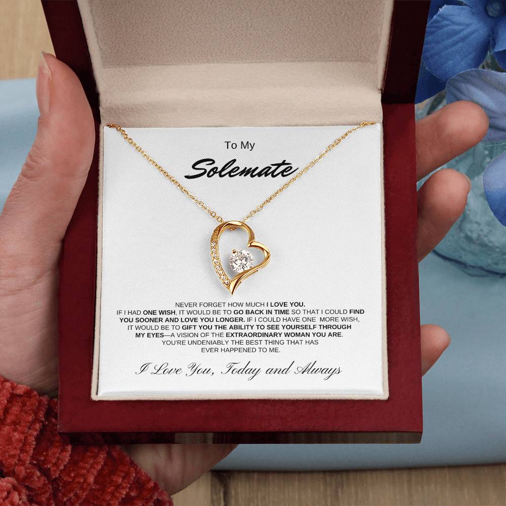 To My Soulmate | Forever Love Necklace