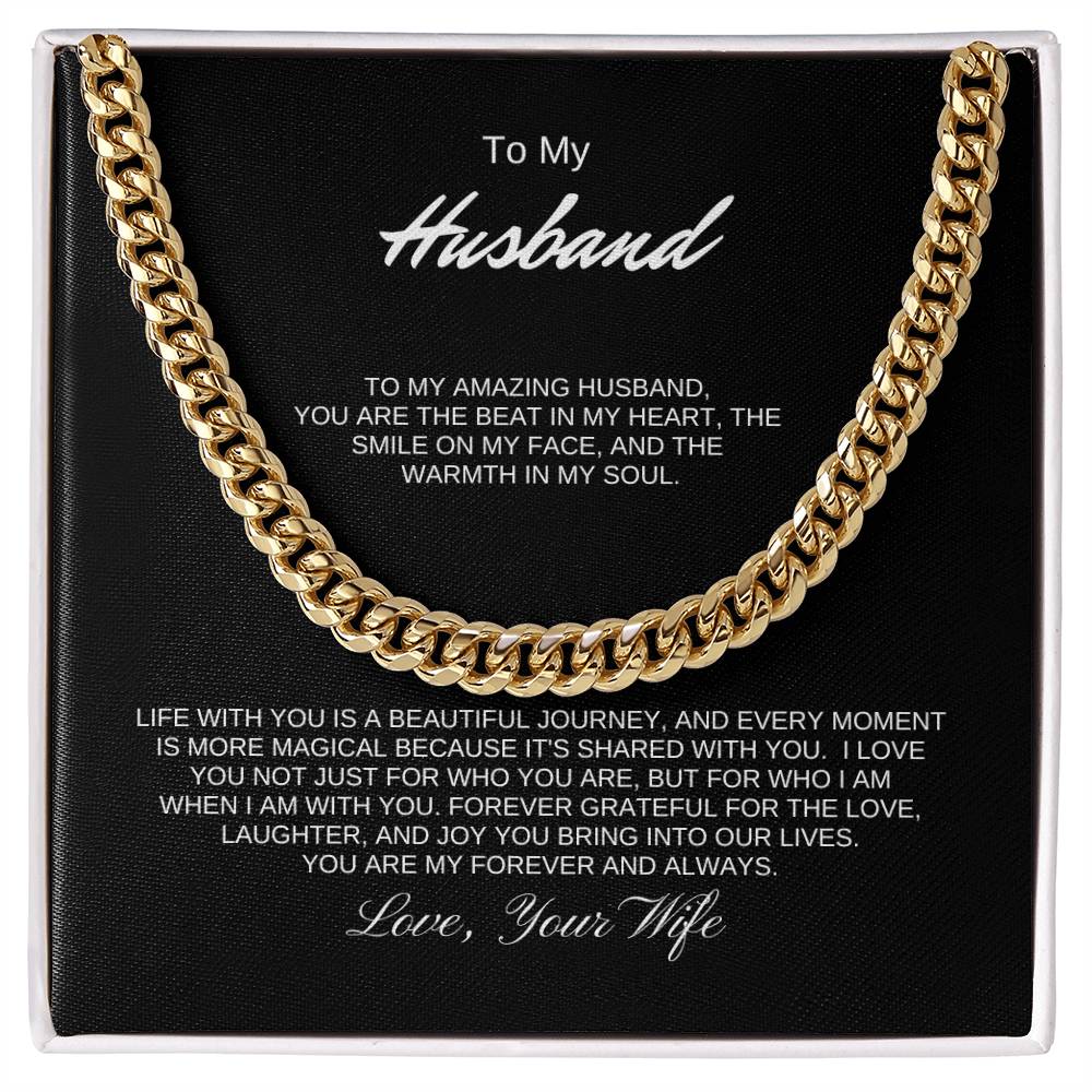 To My Husband | Cuban link chain