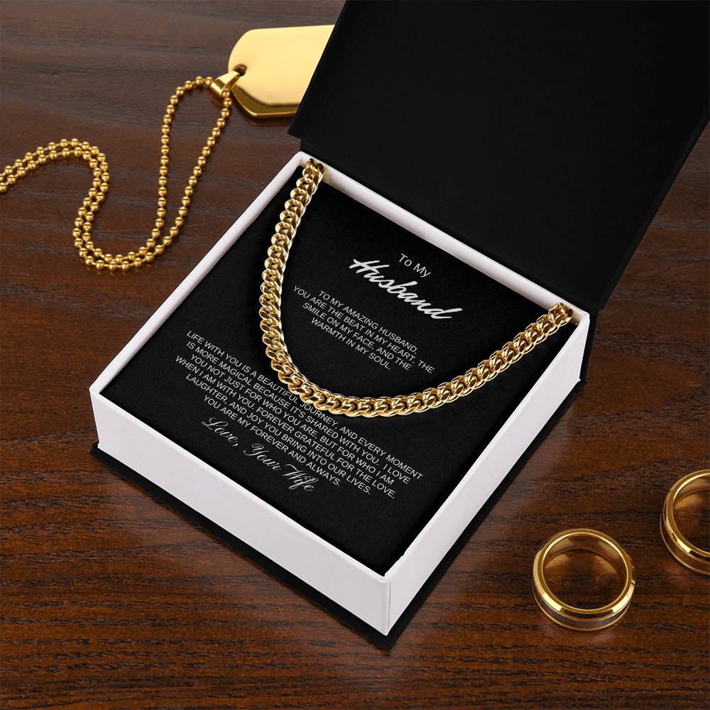 To My Husband | Cuban link chain