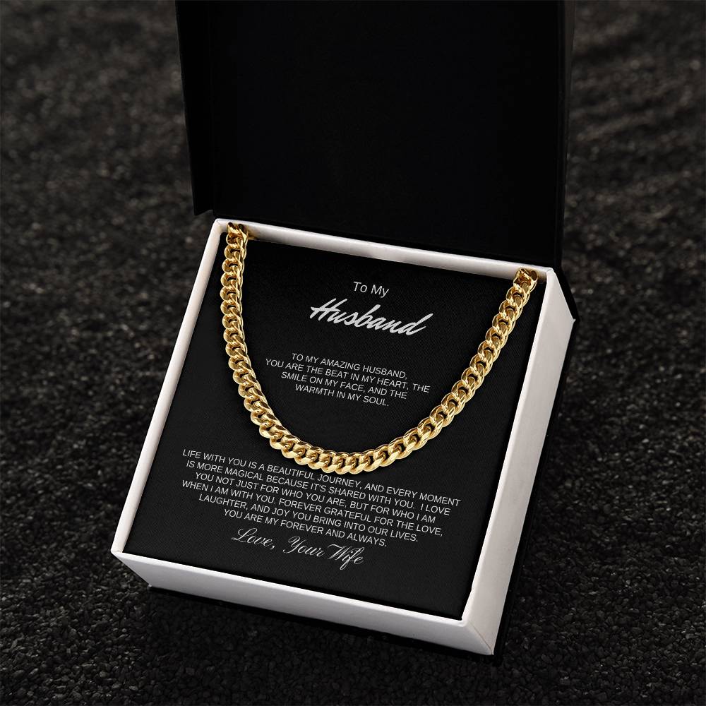 To My Husband | Cuban link chain