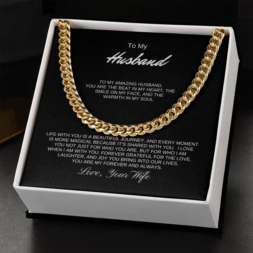 To My Husband | Cuban link chain