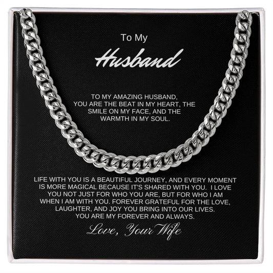 To My Husband | Cuban link chain