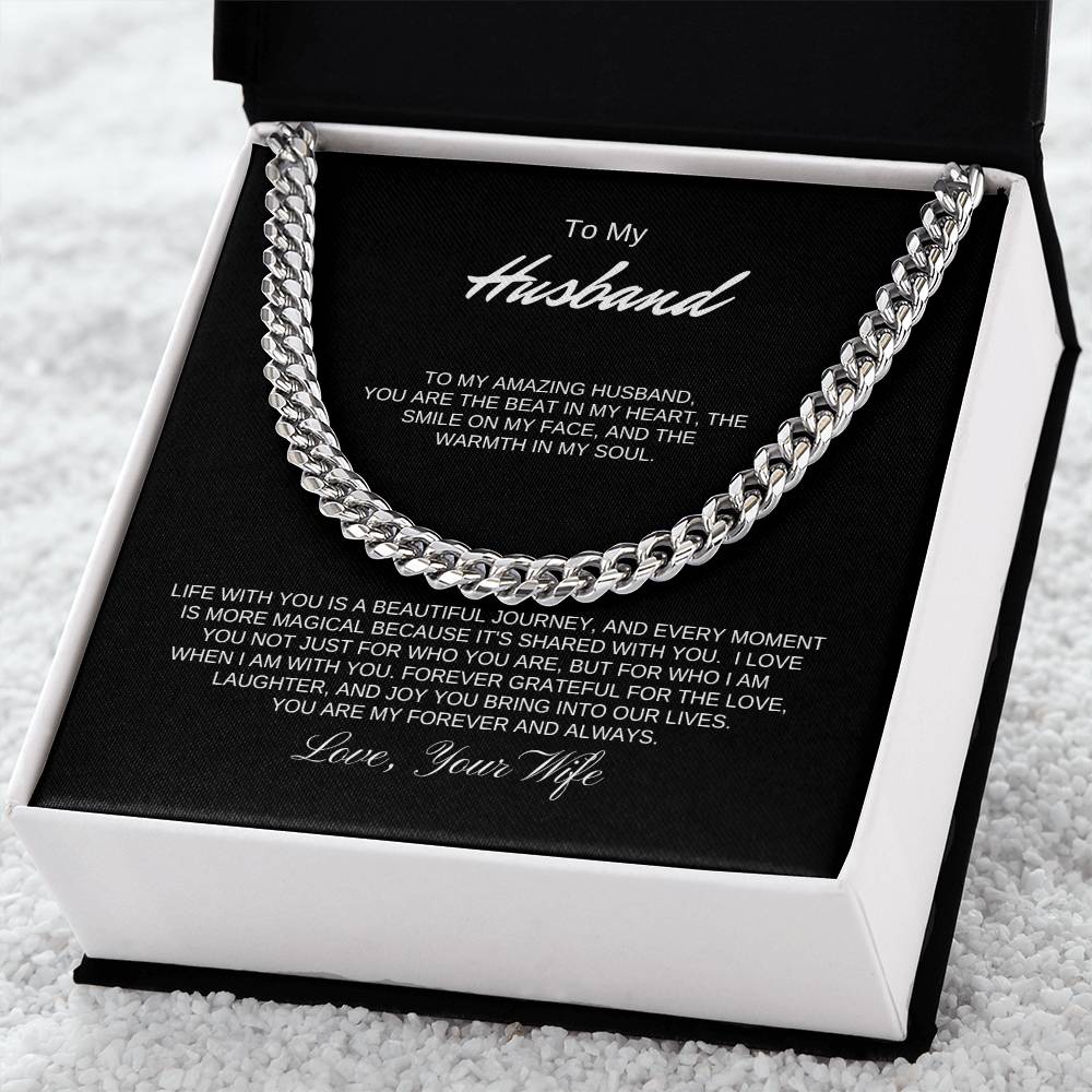 To My Husband | Cuban link chain