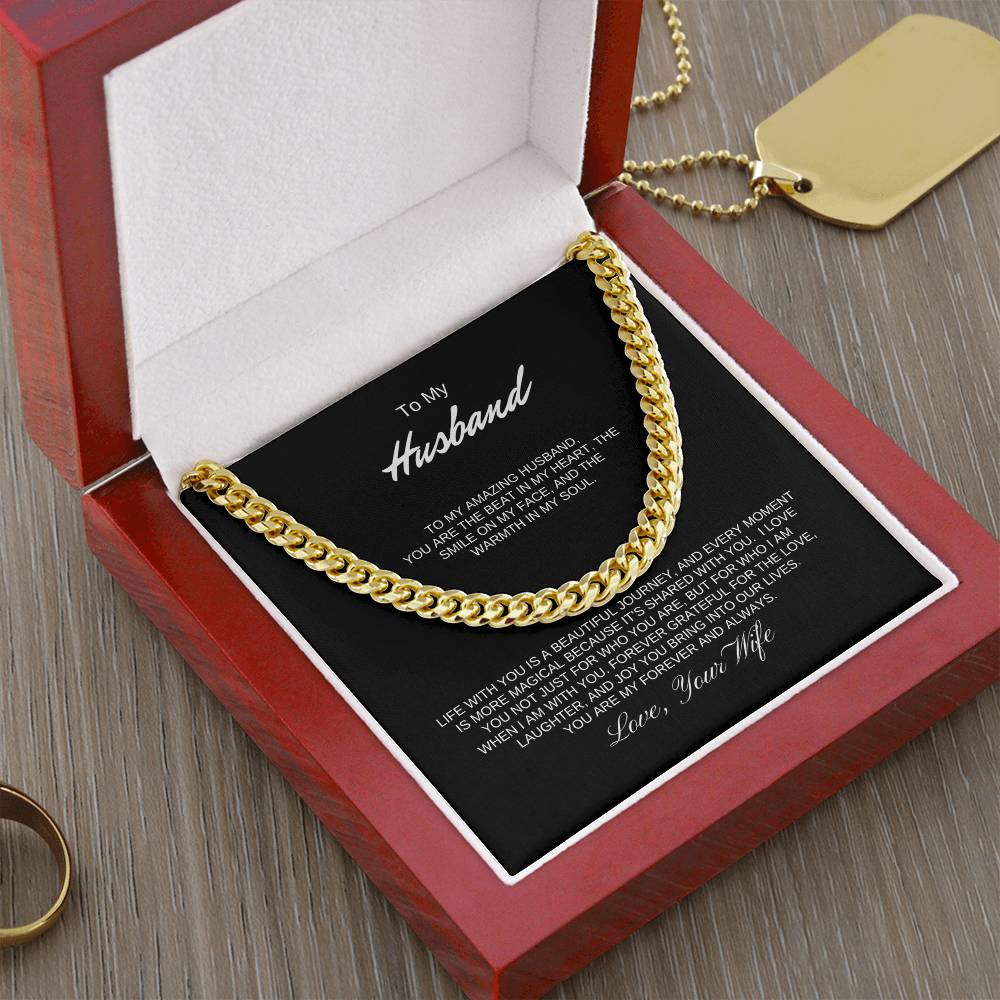 To My Husband | Cuban link chain