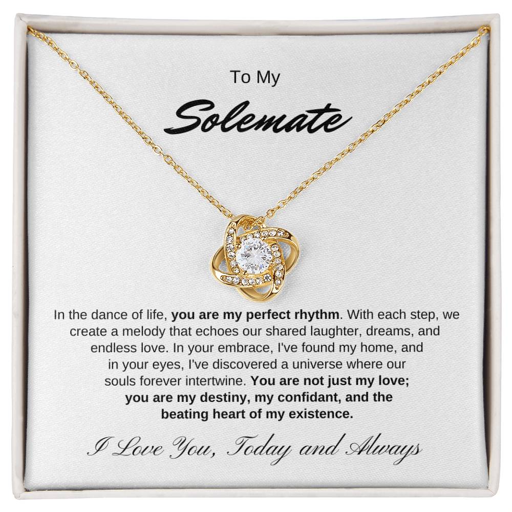 To My Soulmate | Love knot Necklace