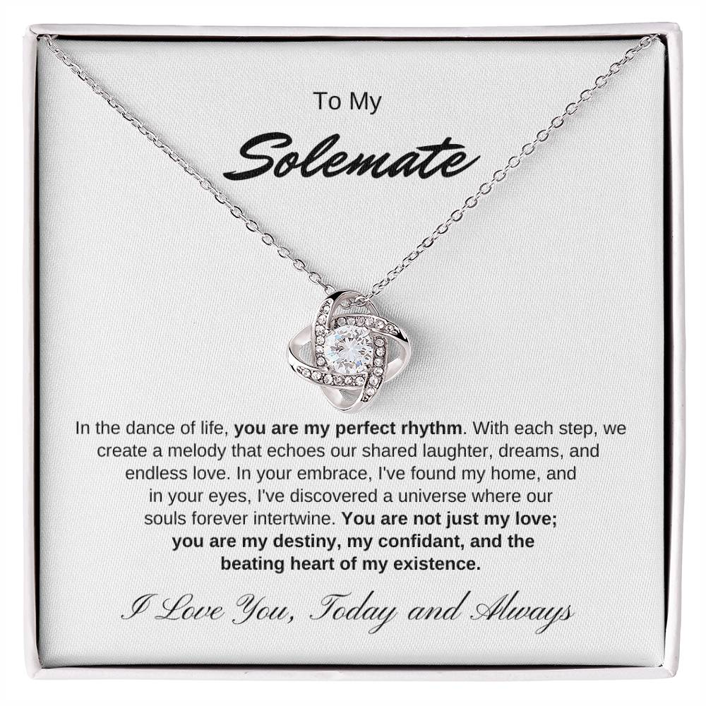 To My Soulmate | Love knot Necklace