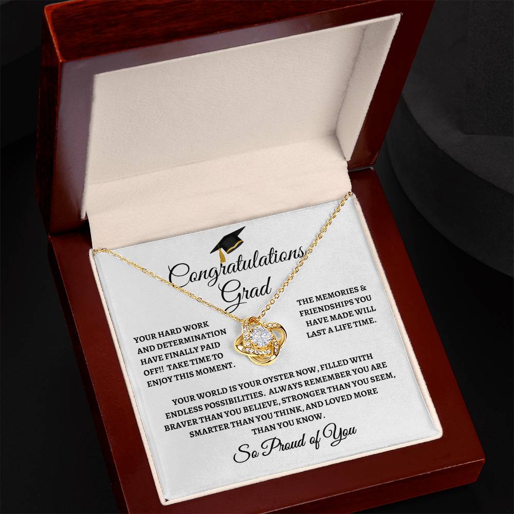 For Graduation | Congratulations Grad - Love Knot Necklace | WB