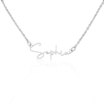 Signature Elegance Personalized Name Necklace