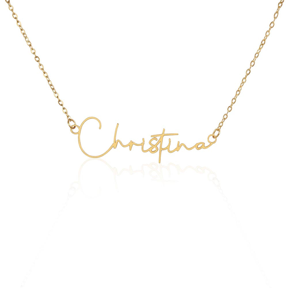 Signature Elegance Personalized Name Necklace