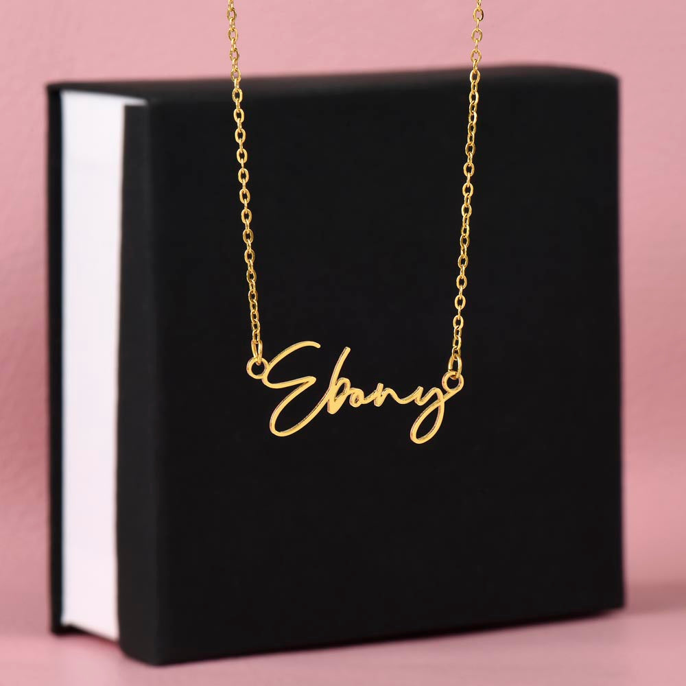 Signature Elegance Personalized Name Necklace