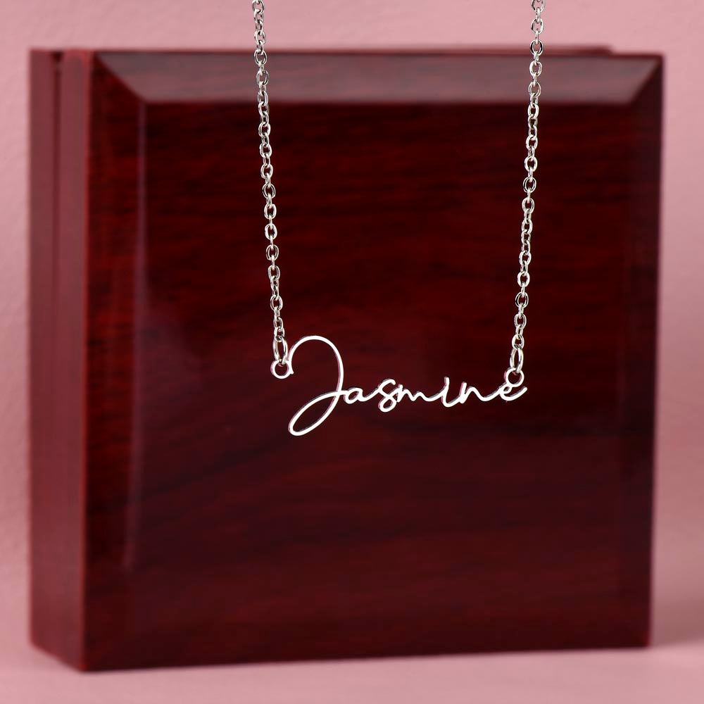 Signature Elegance Personalized Name Necklace