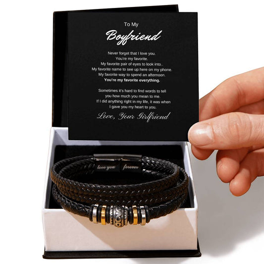 To My Boyfriend - Love You Forever Bracelet