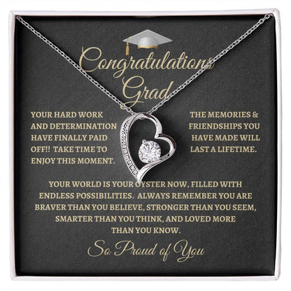 For Graduation | Congratulations Grad | Forever Love Necklace | BG