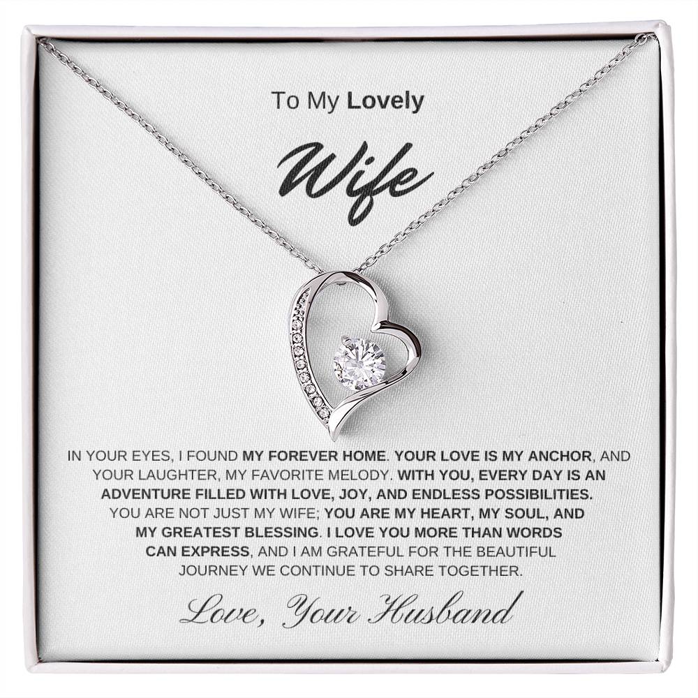 To My Lovely Wife - Forever Love Necklace