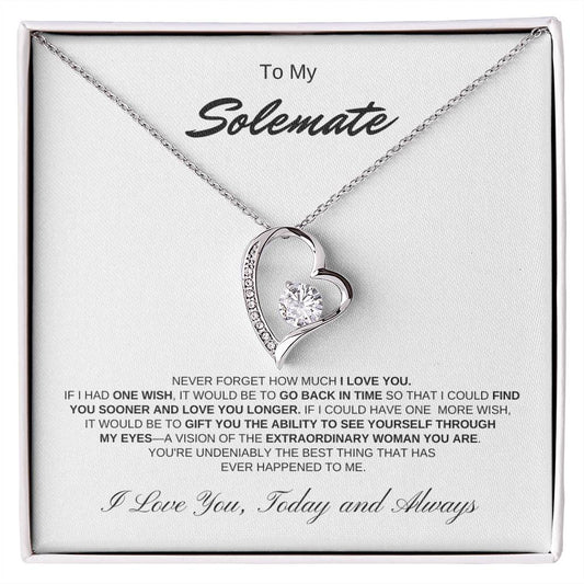 To My Soulmate | Forever Love Necklace