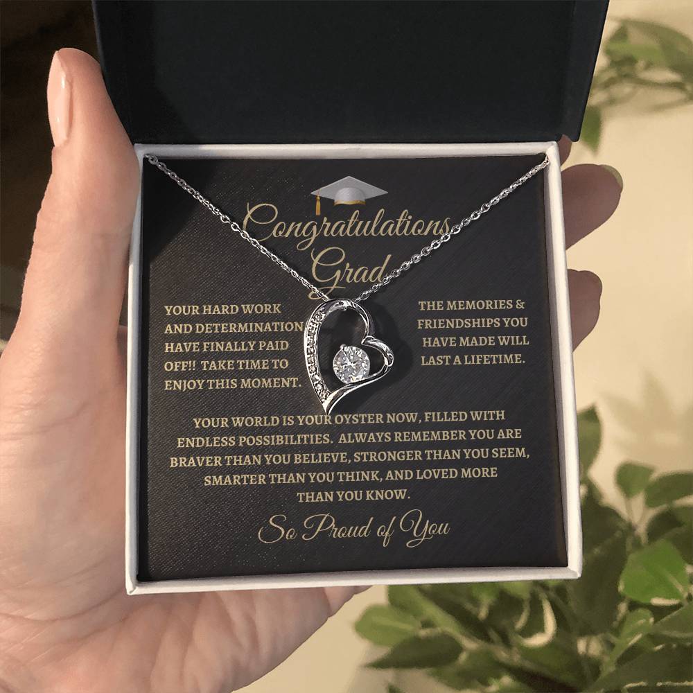 For Graduation | Congratulations Grad | Forever Love Necklace | BG