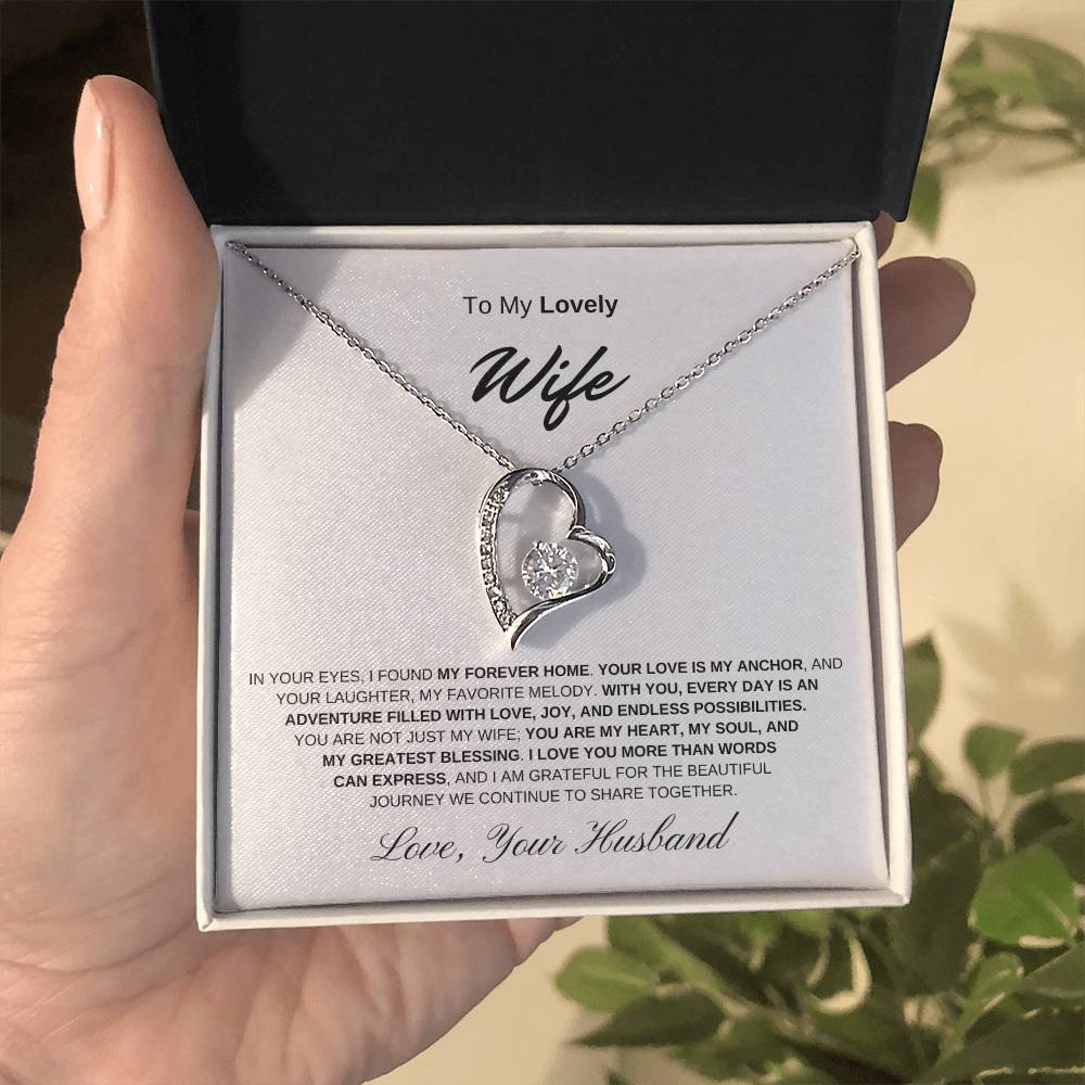 To My Lovely Wife - Forever Love Necklace