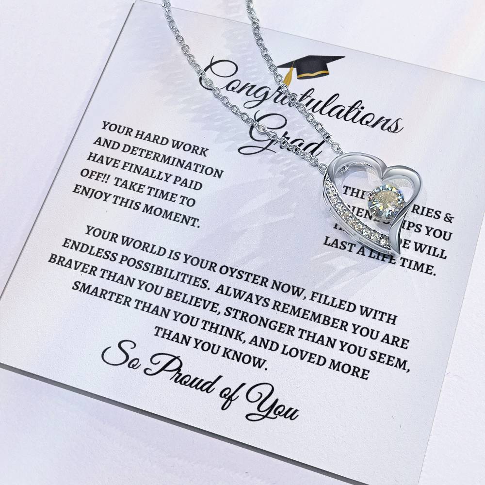 For Graduation | Congratulations - Forever Love Necklace| WB