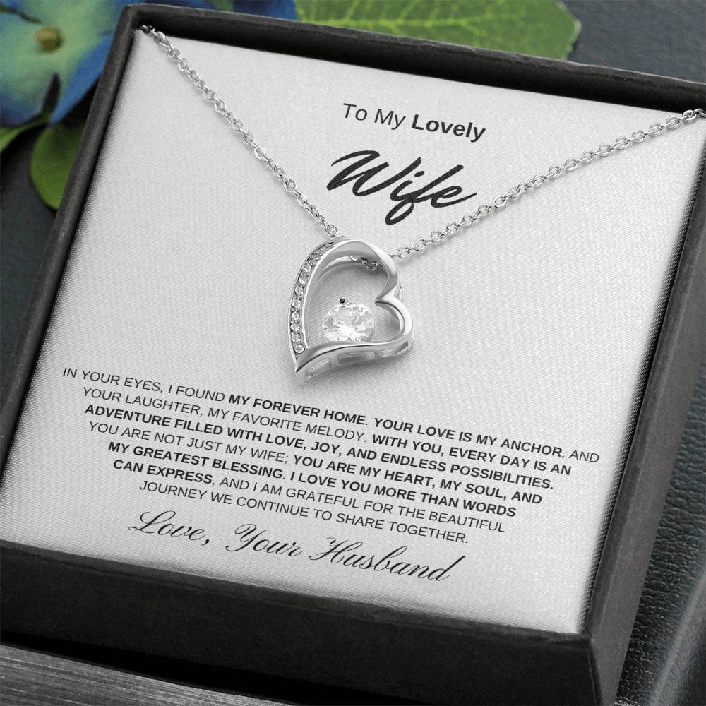 To My Lovely Wife - Forever Love Necklace