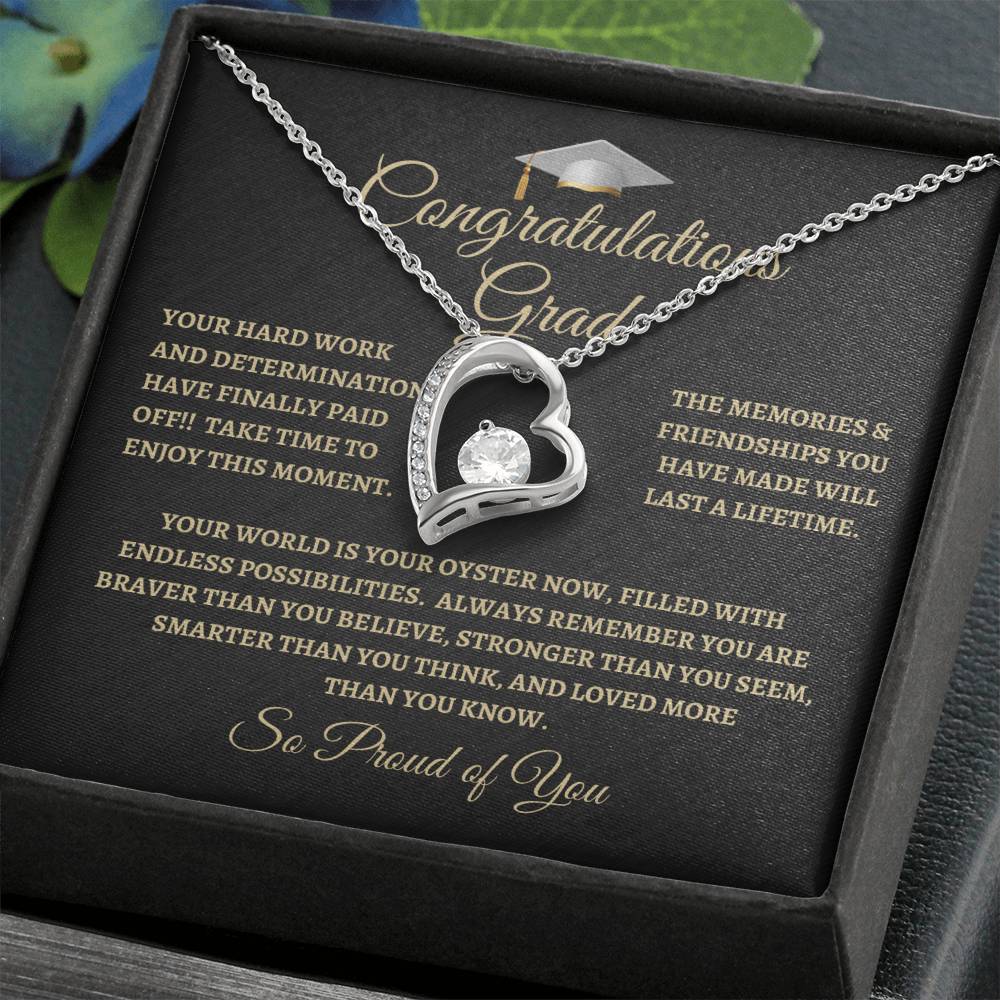 For Graduation | Congratulations Grad | Forever Love Necklace | BG