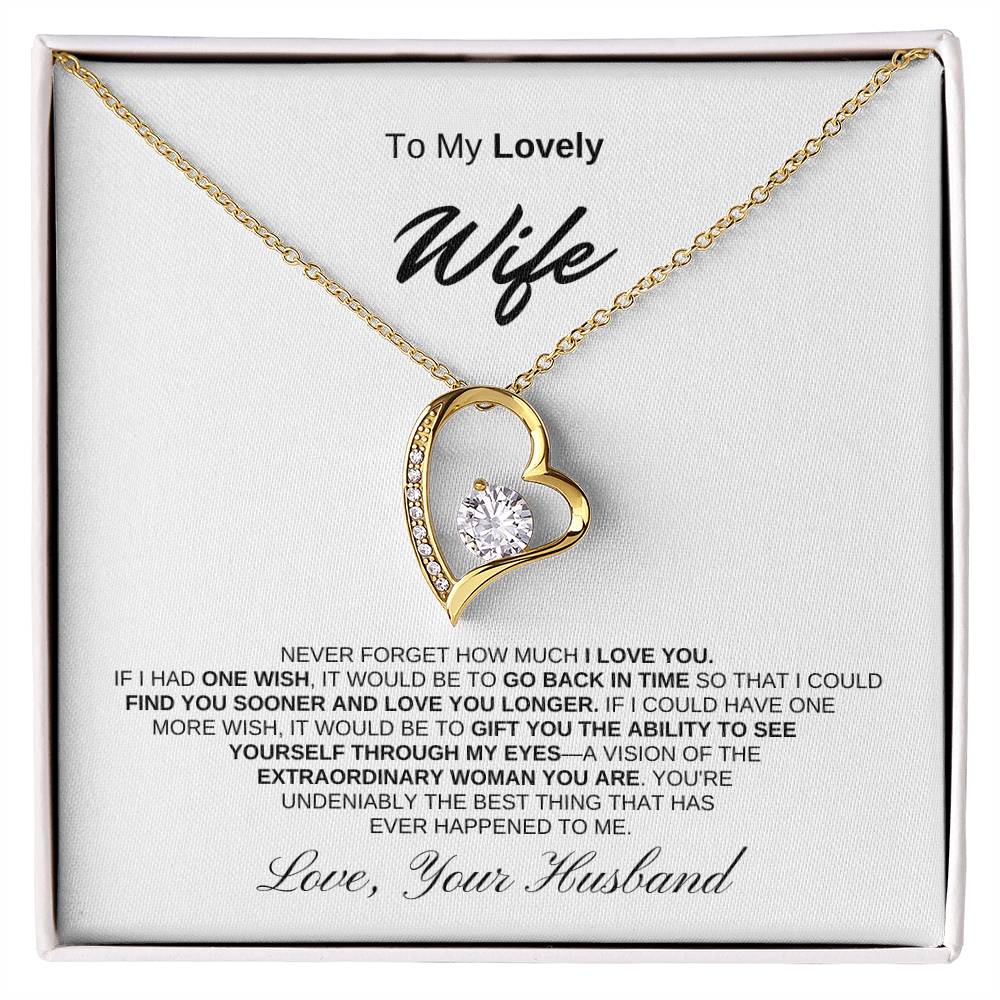 To My Lovely Wife | Forever Love Necklace