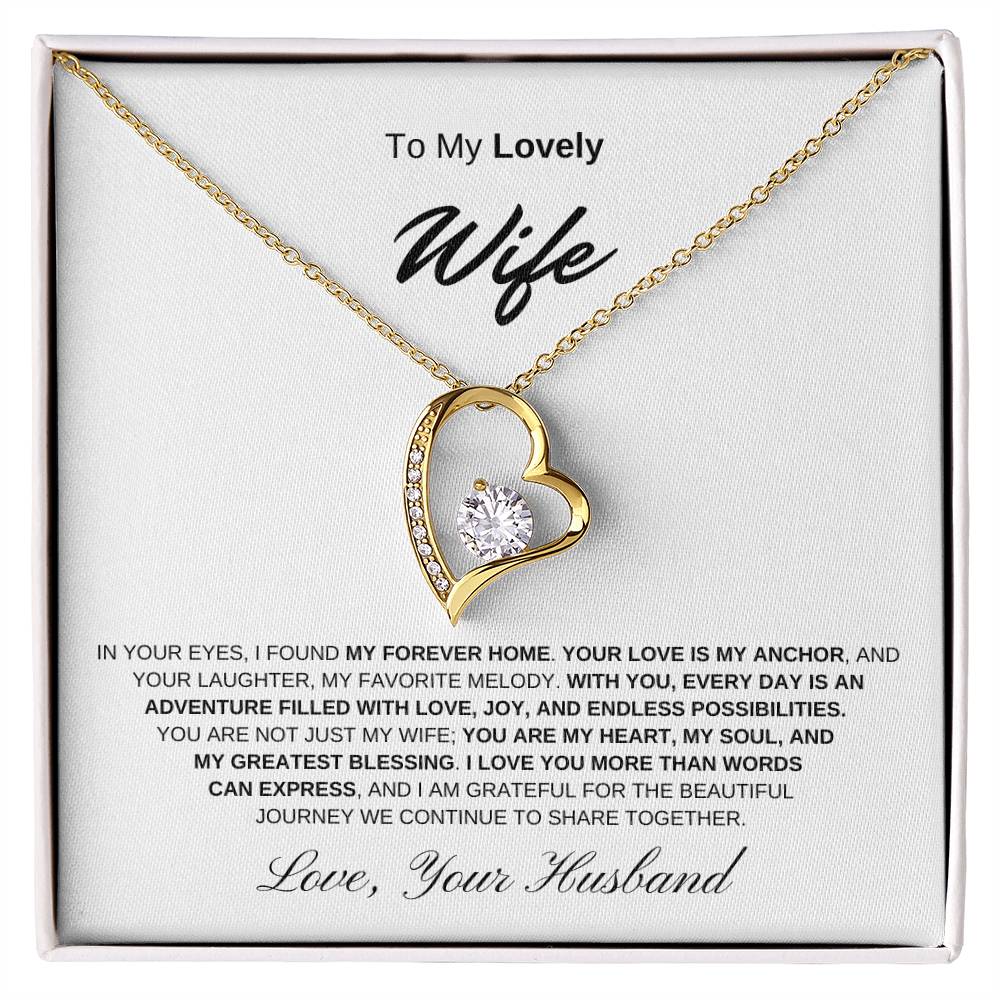 To My Lovely Wife - Forever Love Necklace