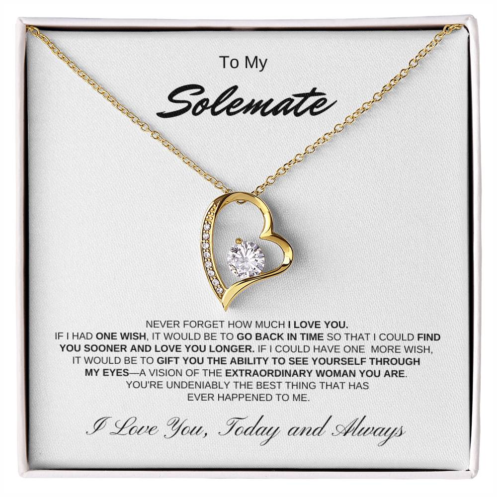 To My Soulmate | Forever Love Necklace