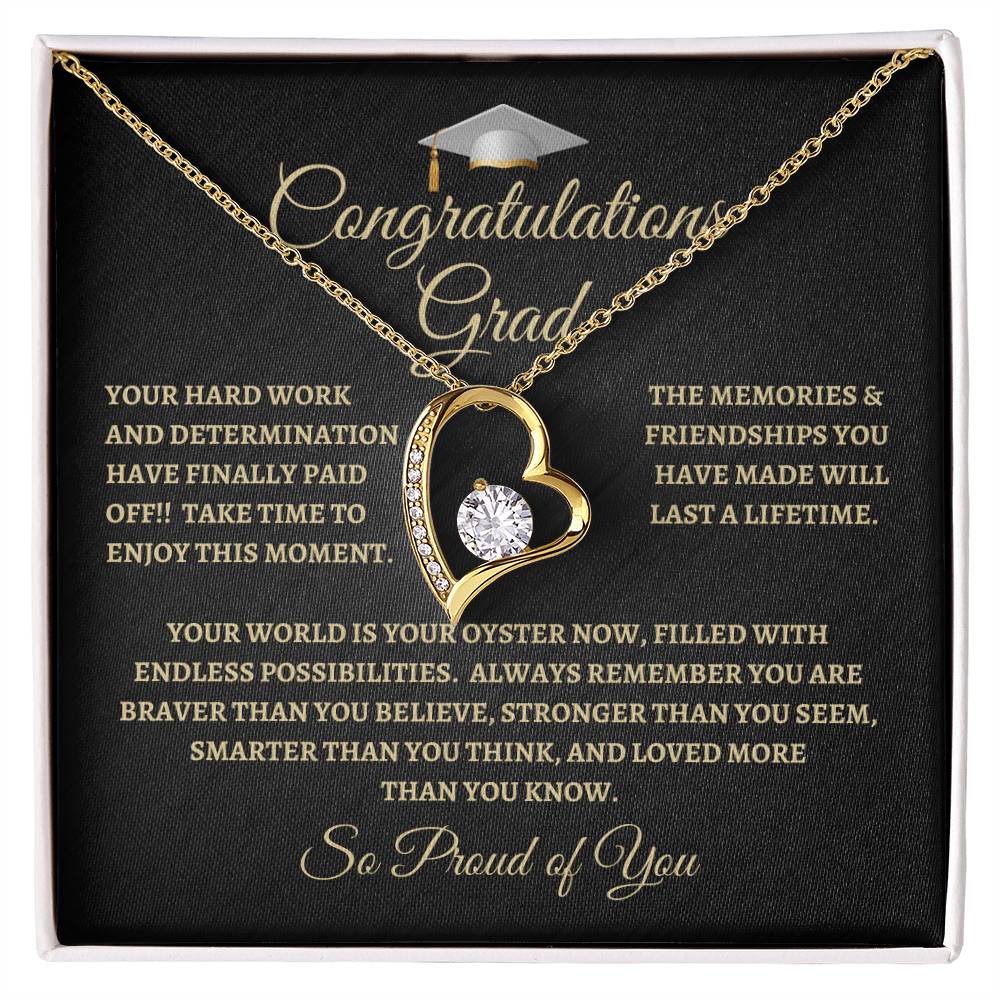 For Graduation | Congratulations Grad | Forever Love Necklace | BG