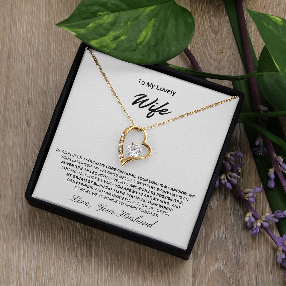 To My Lovely Wife - Forever Love Necklace