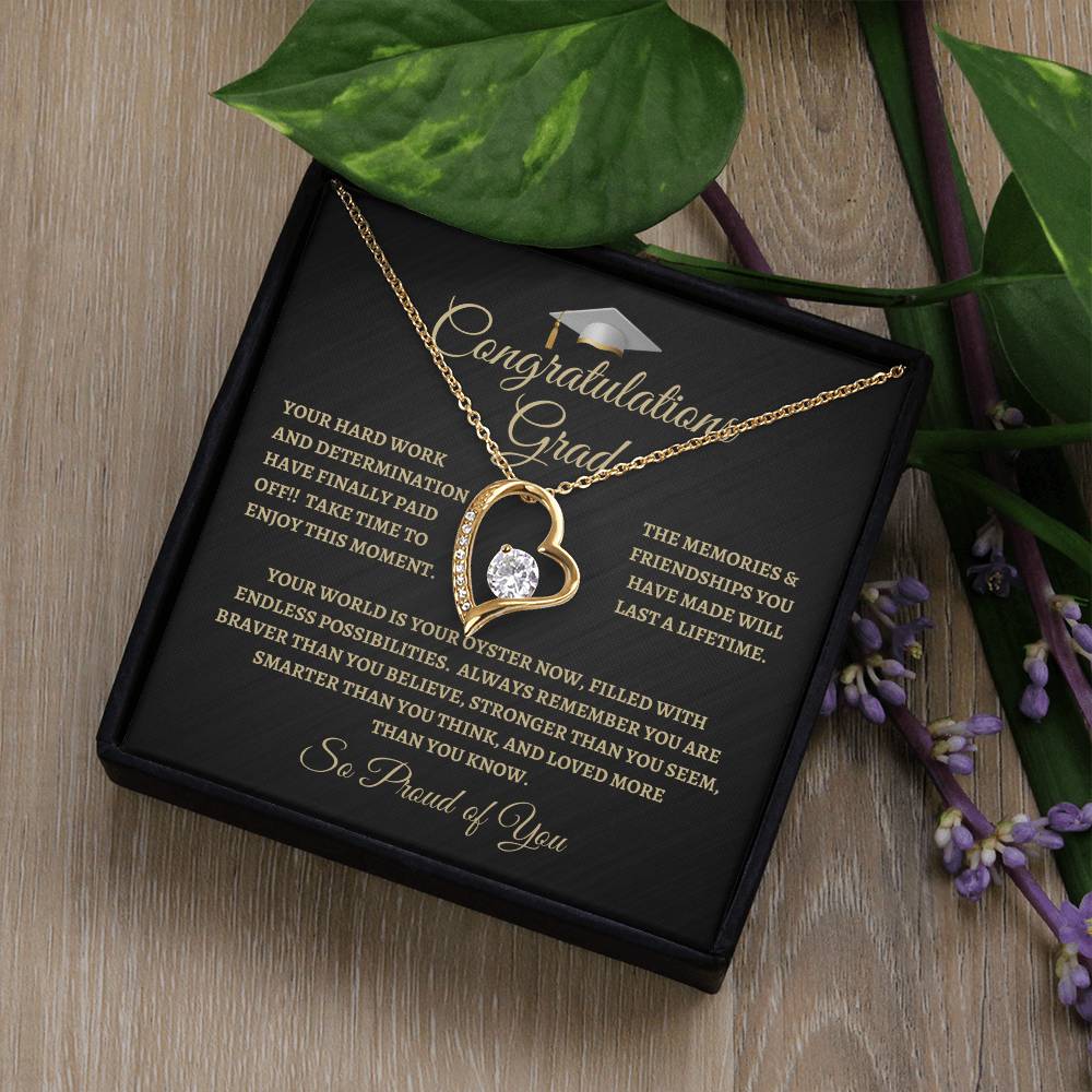 For Graduation | Congratulations Grad | Forever Love Necklace | BG