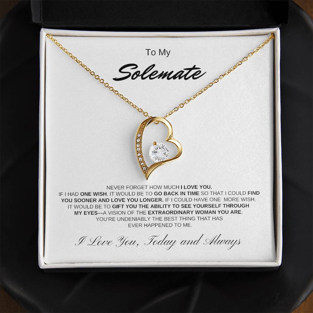 To My Soulmate | Forever Love Necklace