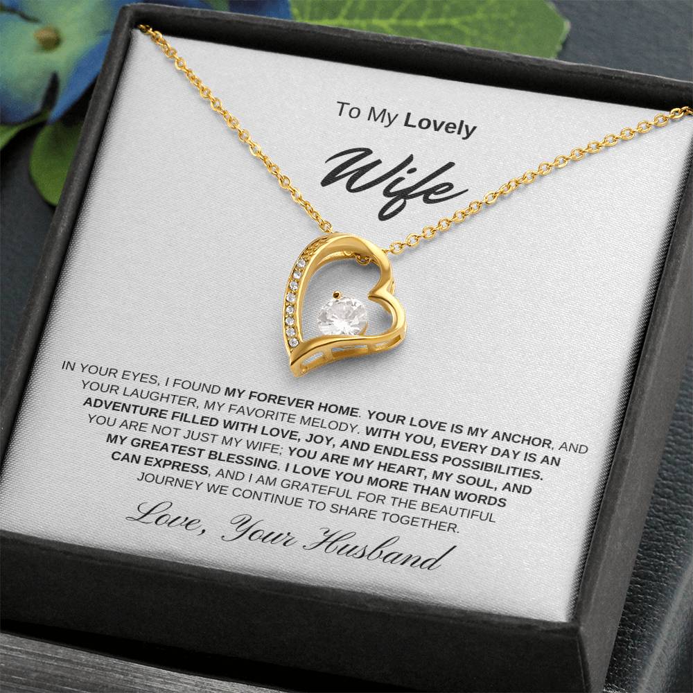 To My Lovely Wife - Forever Love Necklace