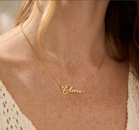 Signature Elegance Personalized Name Necklace